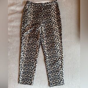 Topshop Silky Animal Print Pant Trousers Size 4